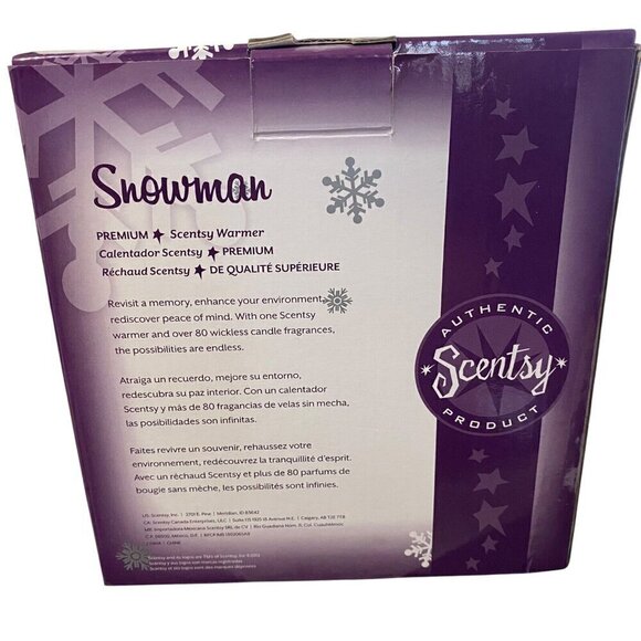 Scentsy Holiday Snowman Full Size Wax Warmer Bulb Included - Picture 9 of 9